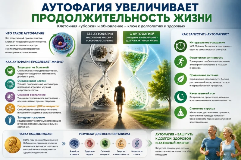 аутофагия долголетие