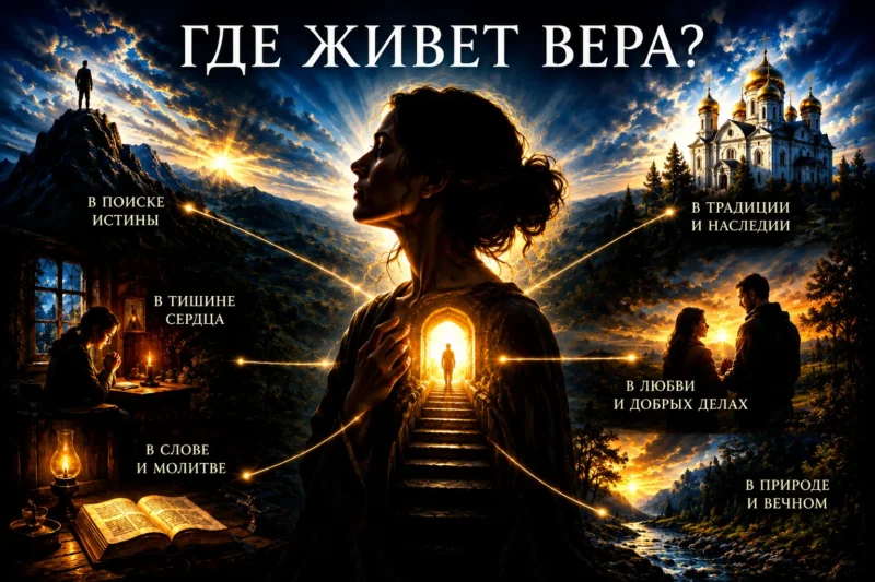 вера в бога где она живен