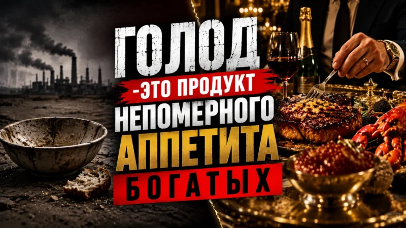 голод- это аппетит богатых