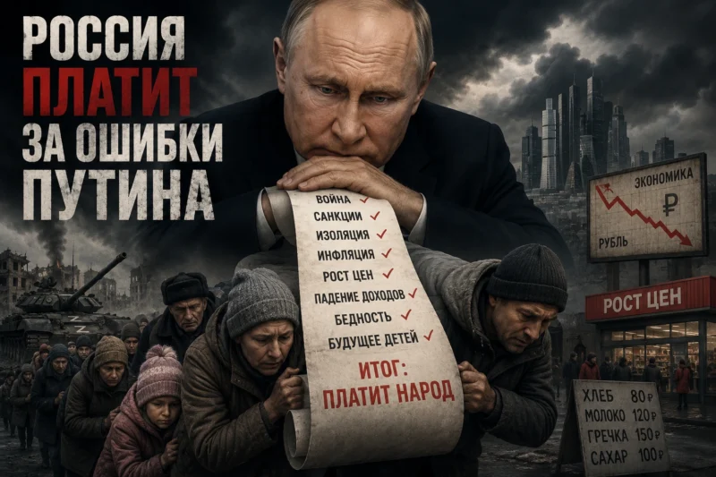 Россия платит за ошибки Путина