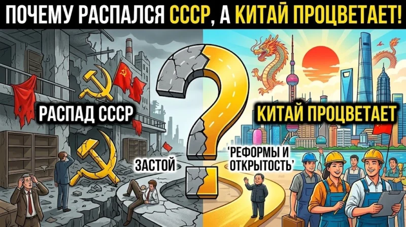 Почему распался СССР, а Китай процветает!