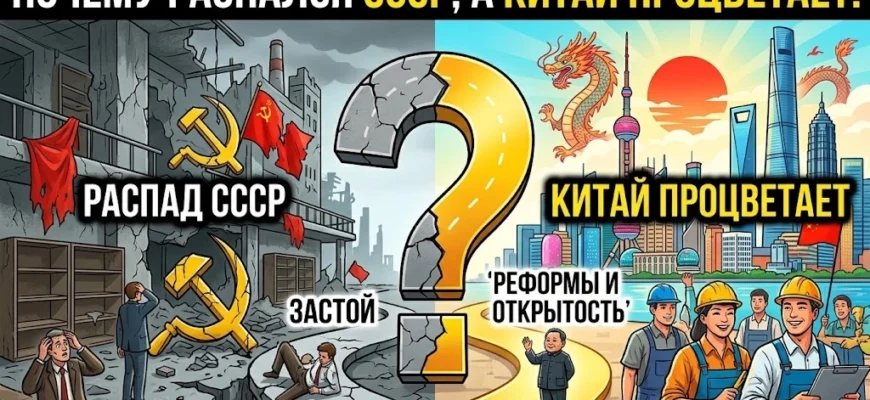 Почему распался СССР, а Китай процветает!