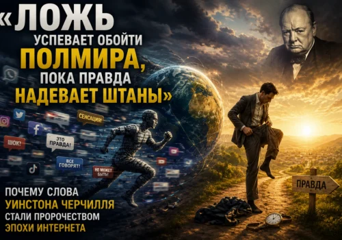 Ложь успевает обойти полмира, пока правда надевает штаны
