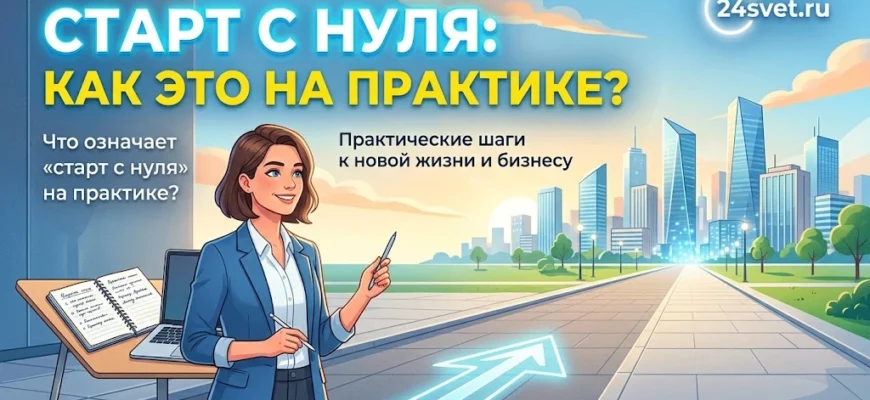Что означает «старт с нуля» на практике?