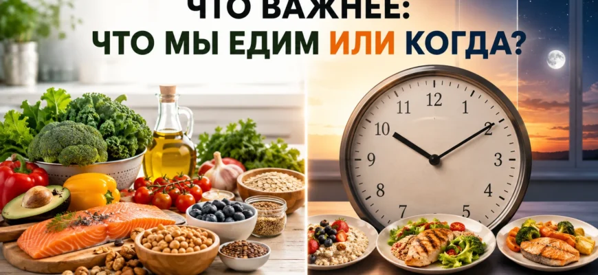 Что важнее: какие продукты мы едим или когда мы едим?